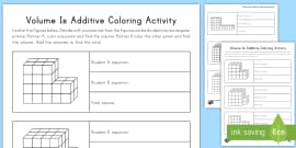 Finding the Volume by Counting Cubes Activity | Twinkl