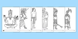 Mayan Masks template for KS2 - Primary Resources