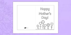 Printable Mother's Day Cards | Toddler Mother's Day cards