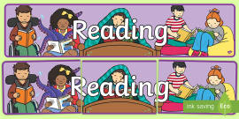 We Love Reading Display Banner (teacher made)