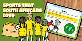 Grade R - Flashcards: Sports (CAPS Aligned)