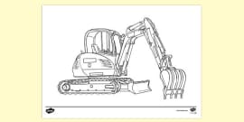 diggers coloring pages