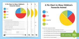 Pie Chart Template Worksheet / Worksheet (teacher made)
