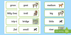The Three Billy Goats Gruff Speech Bubble Activity - Twinkl