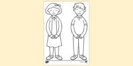 FREE! - Little Girl Colouring Page | Colouring Sheets
