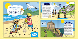 Mia and Dan Seaside Colouring Pages (l'enseignant a fait)