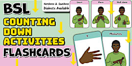 BSL Number Flashcards for KS2