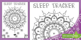 Art-Themed Sleep Tracker Bullet Journal Page (Teacher-Made)