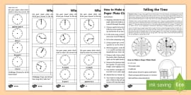 FREE! - Clock Matching Game - O' Clock (teacher made)