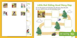 Little Red Riding Hood Word Mat (teacher made) - Twinkl