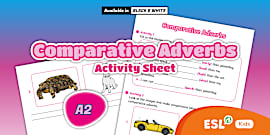 Comparative Adverbs Word Mat