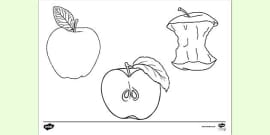 Printable Apple Tree Colouring Page - Creative Resource