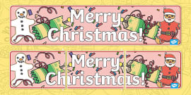 Christmas Display Banner | Merry Christmas Banner