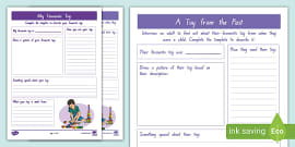 My Favourite Toy Fact File Worksheet / Worksheet - Twinkl