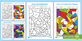 free multiplication coloring worksheets math coloring