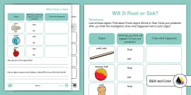 Will It Float or Sink? Science Investigation PowerPoint & Google Slides for