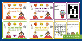 FREE! - Year 2 Maths Challenge Cards (teacher Made)