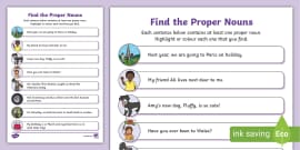 Common And Proper Nouns Grade 1 Twinkl Teacher Made Common And Proper Nouns Grade 1 Twinkl Teacher Made