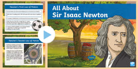 FREE! - Sir Isaac Newton Significant Individual KS1 Fact Sheet - Twinkl