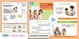 Sustained Shared Thinking Handout CPD - EYFS (teacher made)