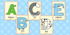 Animal Alphabet Printable | Display Resources (Teacher-Made)