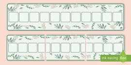 👉 Botanical Themed Display Borders