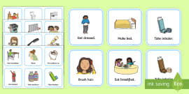 SEN Communication Cards Pack (Boy) - Daily Routine KS1