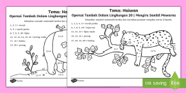 Latihan Operasi Tambah Dalam Lingkungan 20 | Tema: Serangga