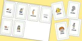 Initial 'st' Blend Flash Cards (teacher made)