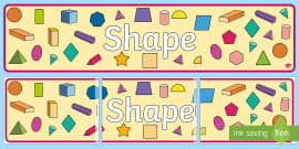 2D Shapes with Everyday Objects Display Posters - Twinkl