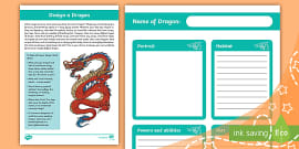 Dragon Word Cards - Adjectives to Describe a Dragon