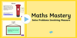 Year 5 Measurement Converting Measures Maths Mastery Challenge Cards