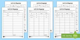 ðŸ‘‰ Shopping List Template