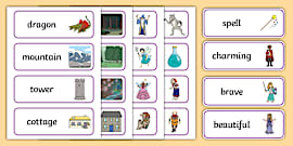 Fairy Tale Word Mat - ESL Fairy Tale Vocabulary