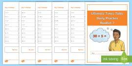 Ultimate Times Table Daily Practice Booklet 1 (teacher Made)