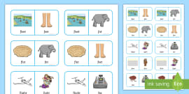 'B' And 'M' Minimal Pairs Dominoes Game (teacher Made)