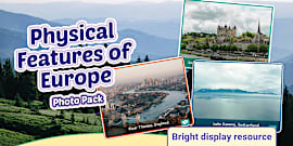Physical Map of Europe - Twinkl - Geography - KS2