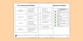 Editable Student Self-Assessment Template |Primary Resources