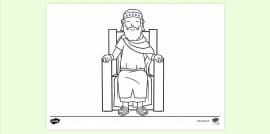 FREE! - Blinded Saul Colouring Sheet - Creative RE Resource for Kids