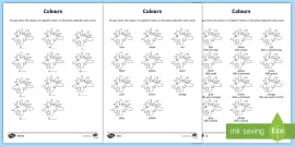 Colours ESL Worksheet PDF | ESL Resources (teacher made)