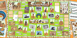 Maya Civilisation Word Mat (Hecho Por Educadores)