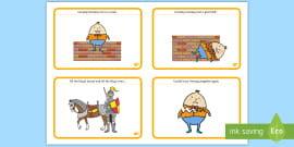 Humpty Dumpty Story Sequencing Cards (teacher made) - Twinkl