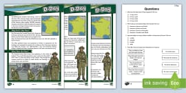 D-Day Differentiated Reading Comprehension | KS1 | Twinkl