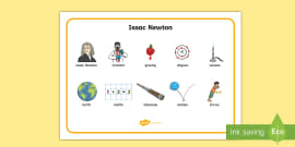 * NEW * Sir Isaac Newton Significant Individual KS1 Fact Sheet - Twinkl