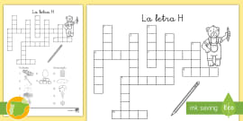 Crucigrama Con La Letra B: Lectoescritura - Infantil