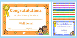 Graduation Certificates - KS1 End of Year Graduation