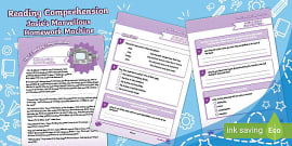 Year 3 Newspaper Report Comprehension Activity Twinkl