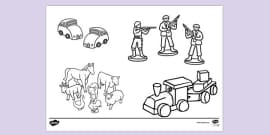 FREE! - Toy Box Colouring | Colouring Sheets (teacher made)