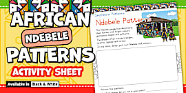 Ndebele Geometry Ndebele Art - Twinkl South Africa - Teaching Resources