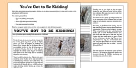 Little Red Riding Hood Newspaper Headline Report Primary Little Red Riding Hood Newspaper Headline Report Primary